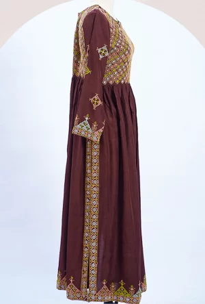 Long frock with classy embroidery in Pakistan