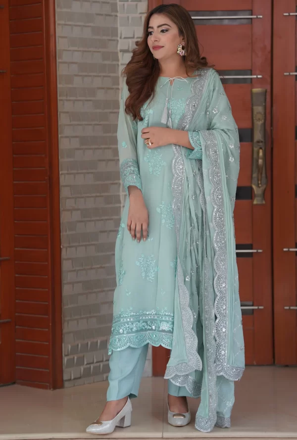 Embroidered 3 piece Eid collection